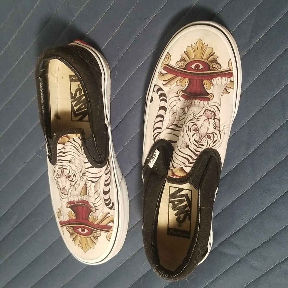 Limited edition Van's slip on shoes